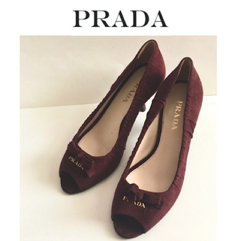 PRADA Suede Kitten heels
